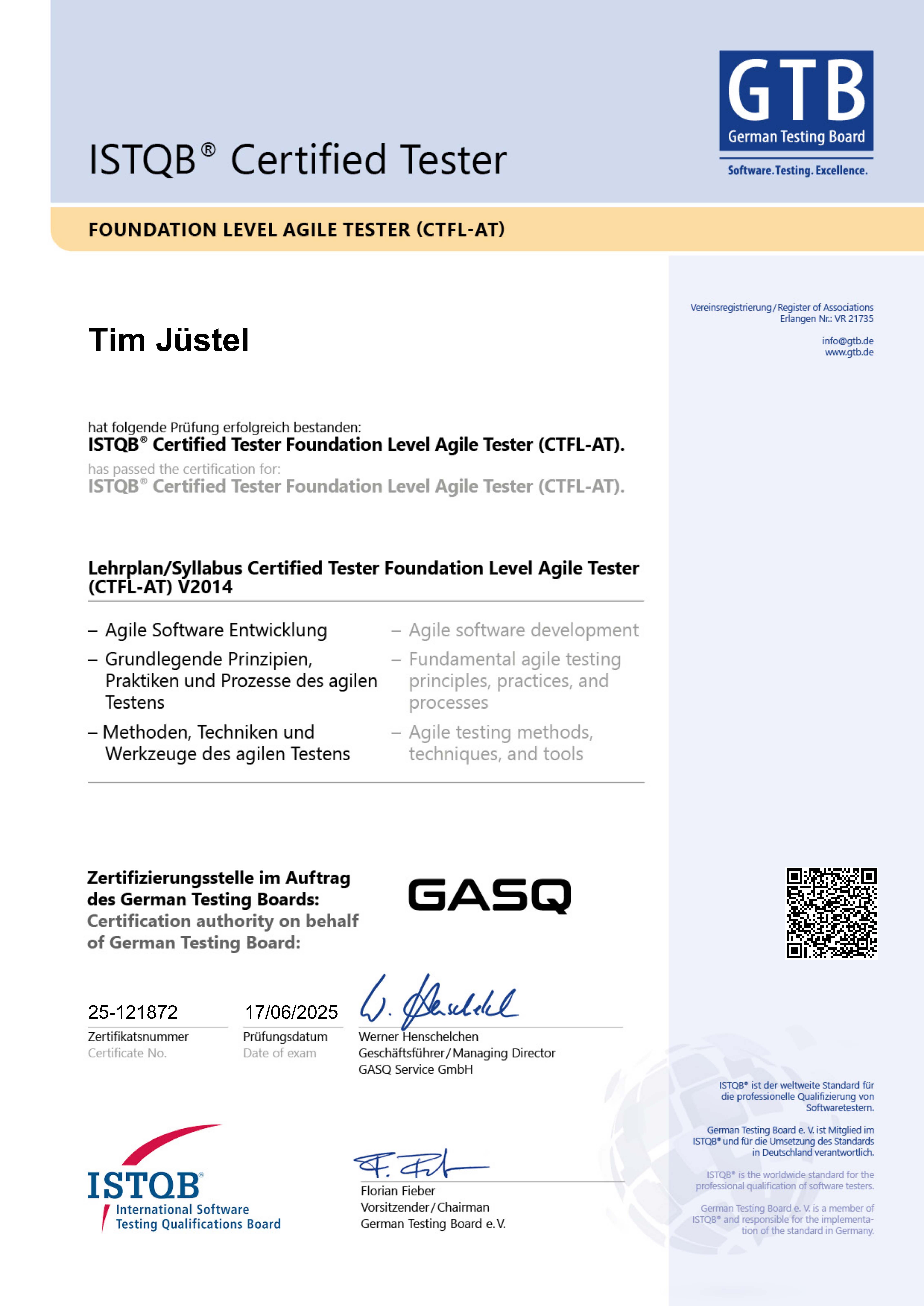 Agile Tester Cert